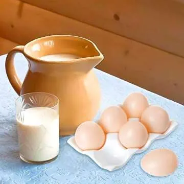 Ceramic Egg Tray - Decorative Storage for Kitchen