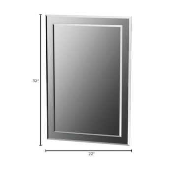 Elegant FRALIMK Frameless Mirror for Home Decor