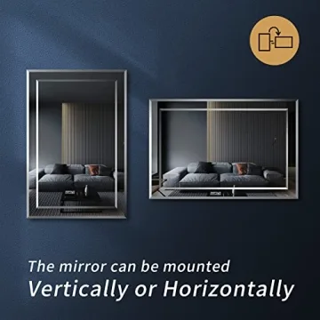 Elegant FRALIMK Frameless Mirror for Home Decor