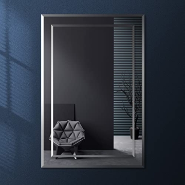 Elegant FRALIMK Frameless Mirror for Home Decor
