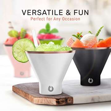 Premium Insulated Stainless Steel Martini Glass Set