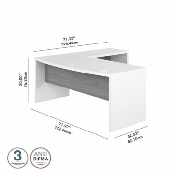 Elegant Bush Furniture L Shape Desk for Home Office Spaces