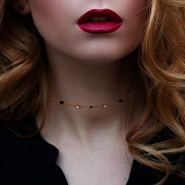 FUTIMELY Bohemian Green Beaded Choker Necklace for Women