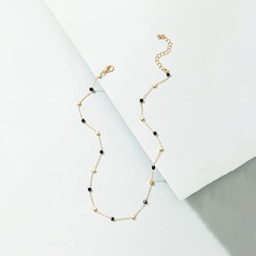 FUTIMELY Bohemian Green Beaded Choker Necklace for Women