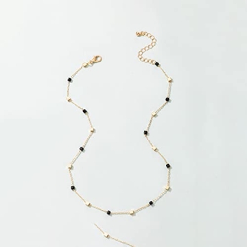 FUTIMELY Bohemian Green Beaded Choker Necklace for Women