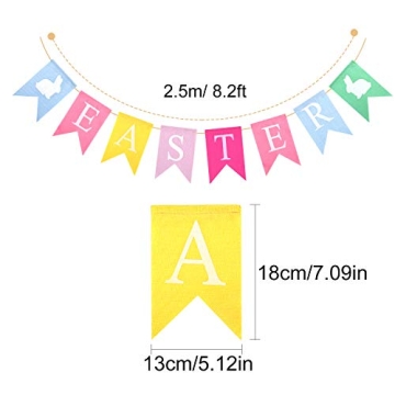 Charming TUPARKA Easter Banners for Your Celebrate
