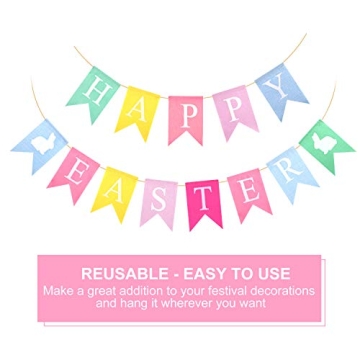 Charming TUPARKA Easter Banners for Your Celebrate