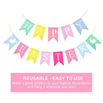 Charming TUPARKA Easter Banners for Your Celebrate