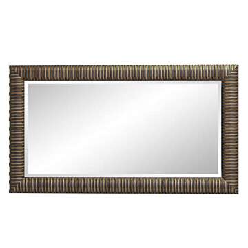 Elegant Leaning & Standing Antique Bronze Full Length Mirror