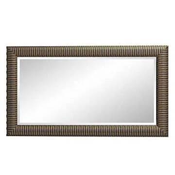 Elegant Leaning & Standing Antique Bronze Full Length Mirror