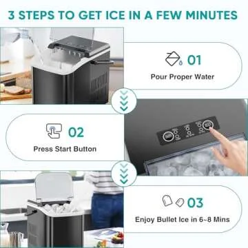 OLIXIS Nugget Ice Maker for Home and Camping