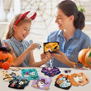 Halloween Jigsaw Puzzles 24 Pack for Kids Trick or Treat Gift