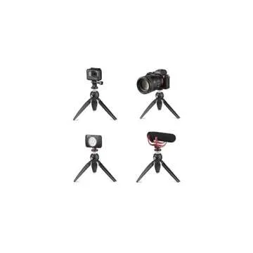 Joby Handypod Mini Tripod and Handgrip for DSLR, Mirrorless CSC and Compact Cameras, LED Lights, Microphones, Portable Speakers, Action Cameras and Accessories Up to 2.2lbs (JB01555)