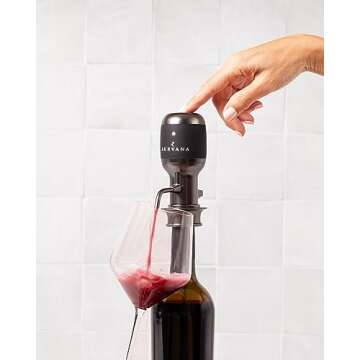 Aervana Select: Variable Electric Wine Aerator and Pourer/Dispenser - Air Decanter - Personal Wine Tap for Red and White Wine 750ml and 1.5l with Stand (New)