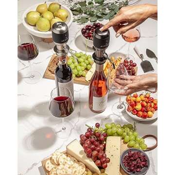 Aervana Select: Variable Electric Wine Aerator and Pourer/Dispenser - Air Decanter - Personal Wine Tap for Red and White Wine 750ml and 1.5l with Stand (New)