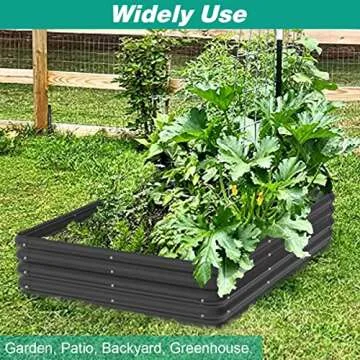 Tigerden Raised Garden Bed for Outdoor Plants - Durable Planter Kit