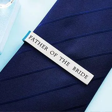 Father of the Bride Wedding Tie Bar Gift for Dads