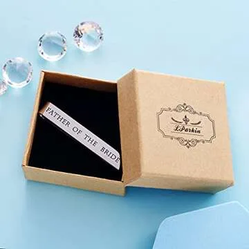 Father of the Bride Wedding Tie Bar Gift for Dads