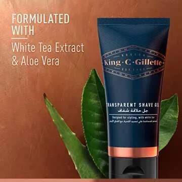 King C. Gillette Transparent Shave Gel with Aloe Vera