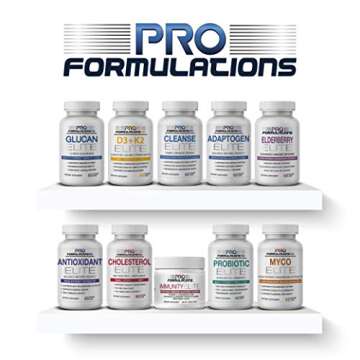 Pro Formulations MD Adaptogen Elite - Synergistic Blend - 60 vcaps - Balances Cortisol & Natural Energy - Enhanced with Rhodiola, Ashwagandha, Astragalus, Schisandra, Eleuthero, L-Theanine
