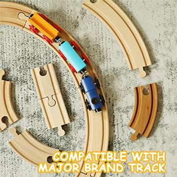 SainSmart Jr. Wooden Train Set for Creative Toddlers