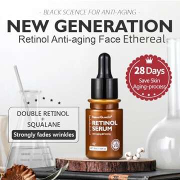 Retinol Anti Aging Face Serum, Vibrant Glamour Aging, Vibrant Glamour Retinol Essence Anti Aging, Vi...
