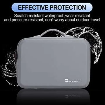 Skyreat Mini 3 / Mini 3 Pro RC Case, Portable PU Leather Storage Shoulder Bag for DJI Mini 3 Pro Accessories