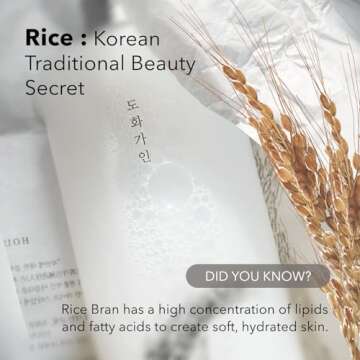 House of Dohwa Gentle Rice Bran Toner Korean for Face (Tone, Rejuvenate & Moisturize) - Hydrating Vegan with Hyaluronic Acid - Rice Bran Extract (16.9 Fl oz)