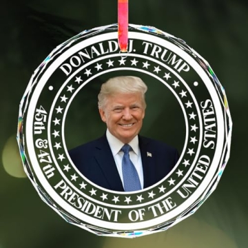 Trump Christmas Ornaments 2024 - Make America Great Again Decorations