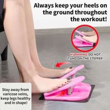 ZUFUMI Mini Leg Exerciser Portable Foot Pedal Machine