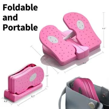 ZUFUMI Mini Leg Exerciser Portable Foot Pedal Machine