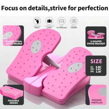 ZUFUMI Mini Leg Exerciser Portable Foot Pedal Machine