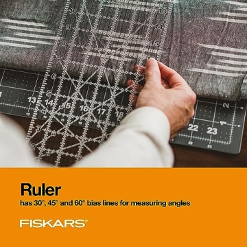 Fiskars Rotary Cutter 3-Piece Set for Seamless Fabric Cutting