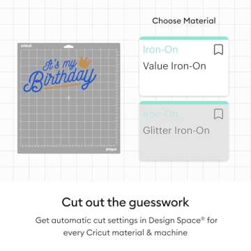 Cricut® Value Iron-On Black 12 in x 5 ft Heat Transfer Vinyl