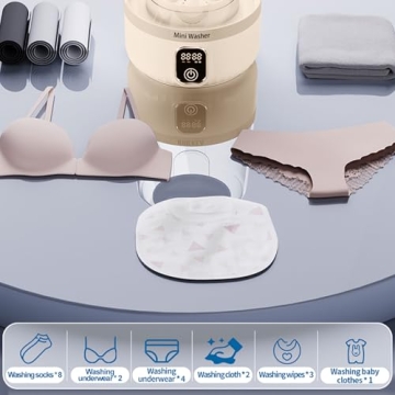 Portable Wireless Mini Washer for Easy Small Laundry