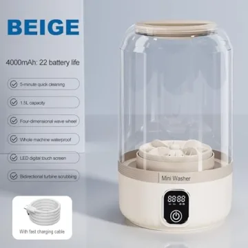 Portable Wireless Mini Washer for Easy Small Laundry