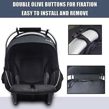 Sysmie Mosquito Net for Stroller & Car Seat - Zipper Access, Universal Fit
