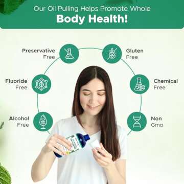 Dale Audrey Oil Pulling for Teeth and Gums | Made in USA Mint Flavored Organic Sesame Oil Pulling | ...