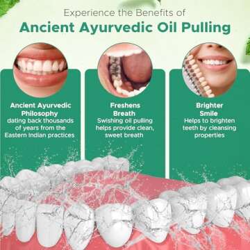 Dale Audrey Oil Pulling for Teeth and Gums | Made in USA Mint Flavored Organic Sesame Oil Pulling | Ayurvedic Rinse to Whiten Your Teeth & Freshen Your Breath