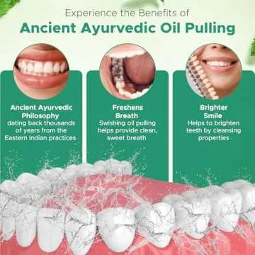 Dale Audrey Oil Pulling for Teeth and Gums | Made in USA Mint Flavored Organic Sesame Oil Pulling | Ayurvedic Rinse to Whiten Your Teeth & Freshen Your Breath