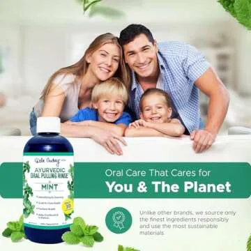 Dale Audrey Oil Pulling for Teeth and Gums | Made in USA Mint Flavored Organic Sesame Oil Pulling | Ayurvedic Rinse to Whiten Your Teeth & Freshen Your Breath