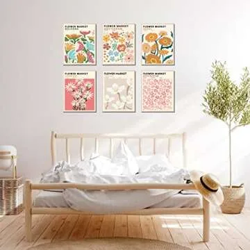 Flower Market Wall Art Prints for Stylish Home Decor