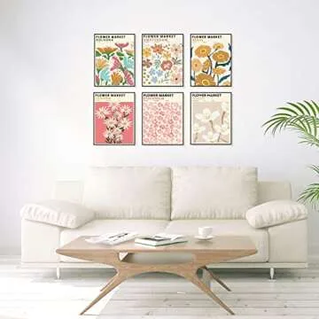 Flower Market Wall Art Prints for Stylish Home Decor
