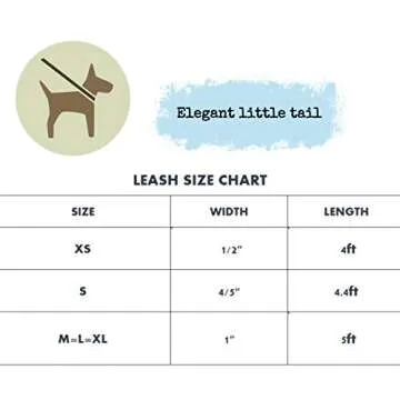 Elegant little tail Dog Leash Heavy Duty Durable & Strong Dog Leash with Comfortable Handle Multipurpose Leashes for Small Medium Large Dogs