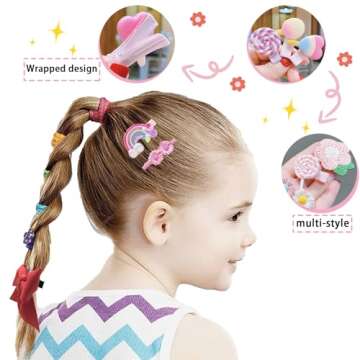 Tunmiok 153 Pcs Hair Accessories for Girls - Bows, Baby Hair Clips, Cute Barrettes, Gifts for Teen Girls (2 to 10 Years Old)