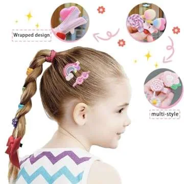 Tunmiok 153 Pcs Hair Accessories for Girls - Bows, Baby Hair Clips, Cute Barrettes, Gifts for Teen Girls (2 to 10 Years Old)