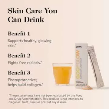goop Beauty Morning Skin Drink Mix | Beverage Powder to Protect Against Signs of Aging | Vitamin C, ...