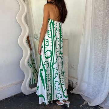 Stylish Women Strapless Maxi Dress for Summer Events