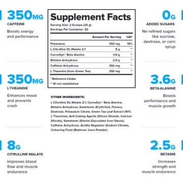 LEGION Pulse Pre Workout for Natural Energy Boost