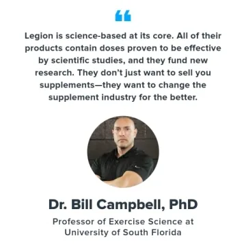 LEGION Pulse Pre Workout for Natural Energy Boost